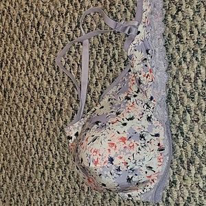 Adore Me purple/pink/white flower bra size 40 DD